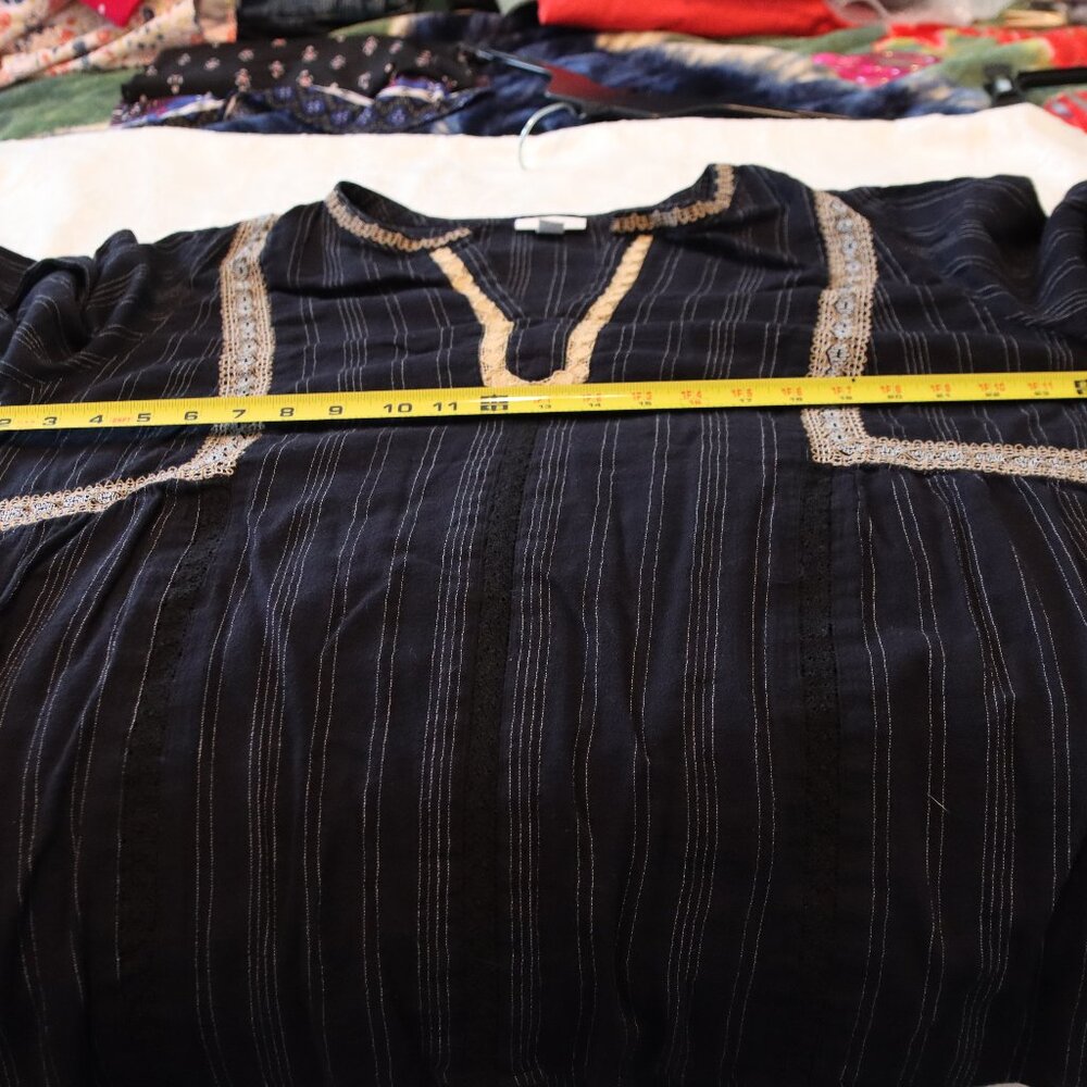 J. Jill Black embroidered /lace Tunic Top size 2X - Picture 14 of 16